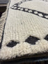 Travis Martinez 2.9x20 Hand-Knotted White and Black Moroccan Style Runner