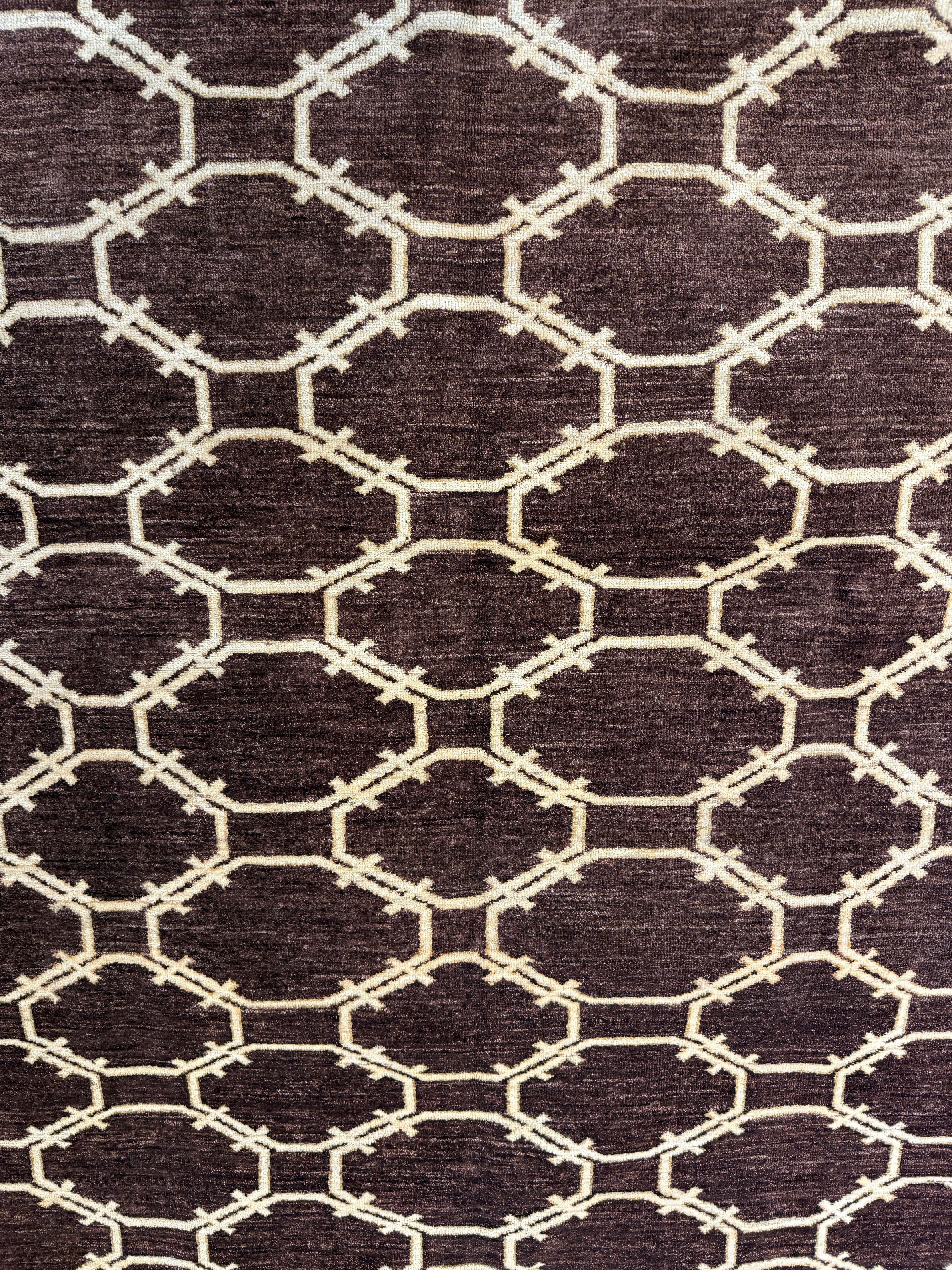 Amybeth McNulty 9x12 Afghani Aryana Brown Rug