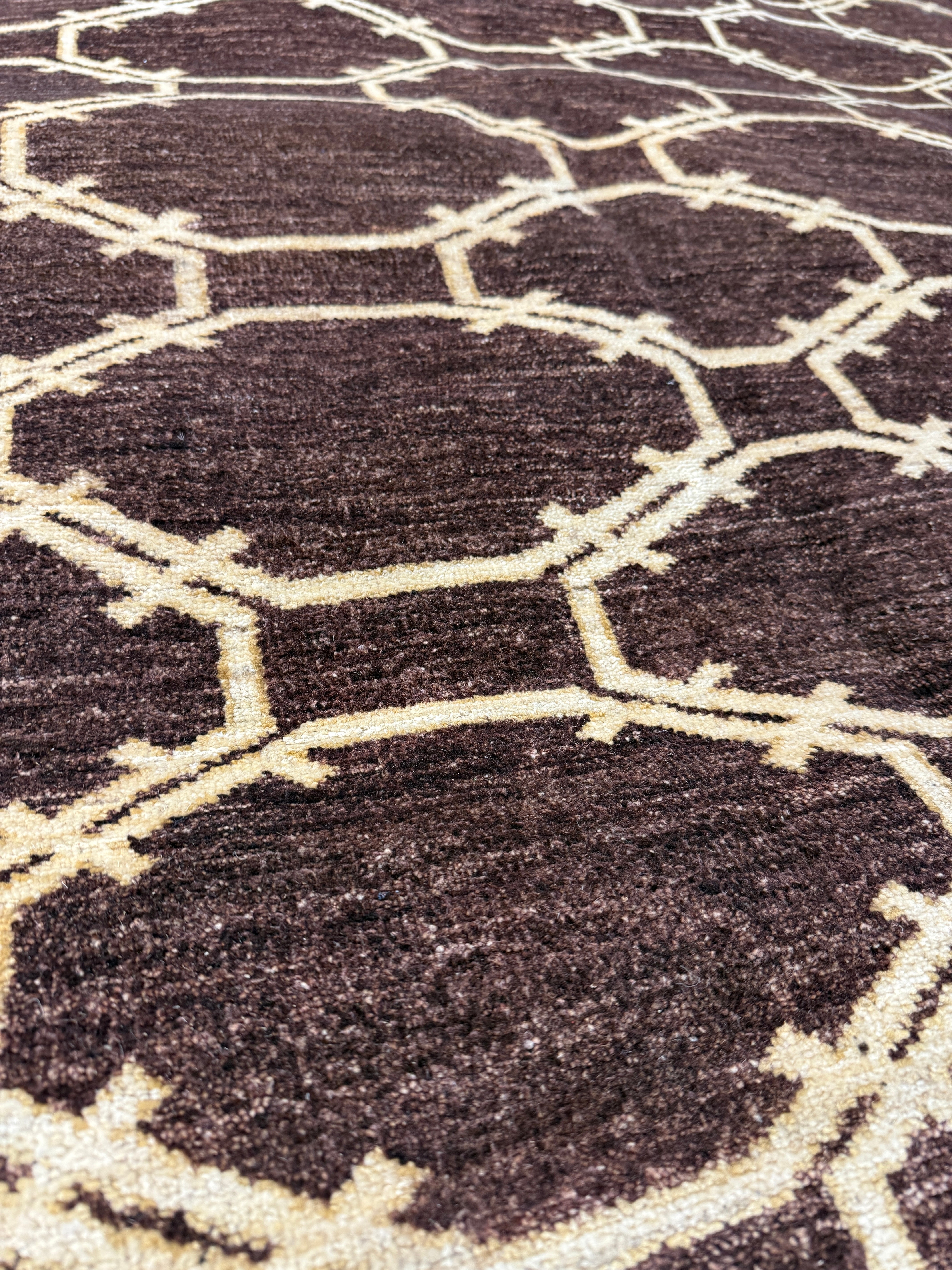 Amybeth McNulty 9x12 Afghani Aryana Brown Rug