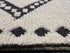 Travis Martinez 2.9x20 Hand-Knotted White and Black Moroccan Style Runner