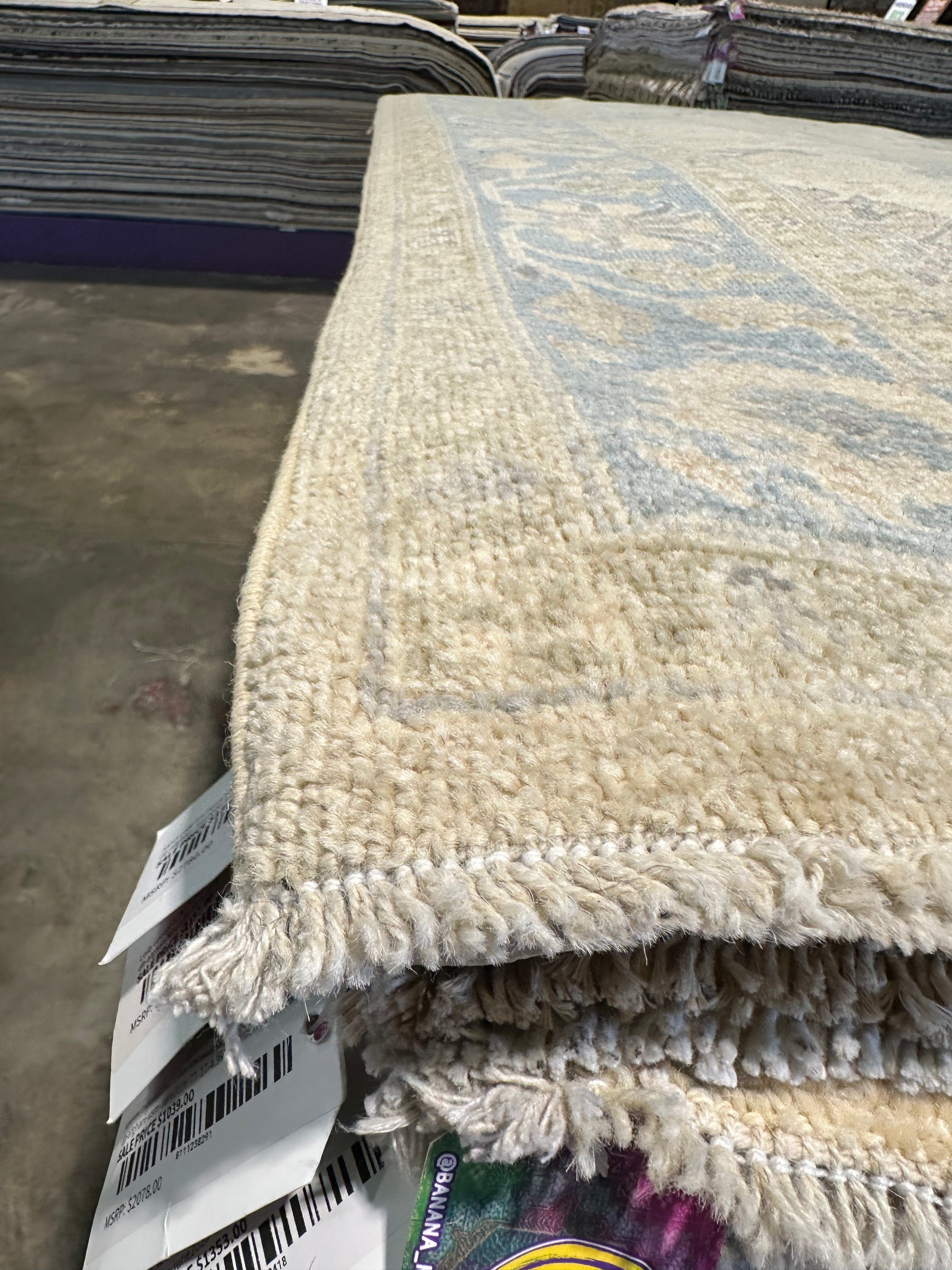 Christine Atkins 5.3x8 Afghani Whitewashed Oushak