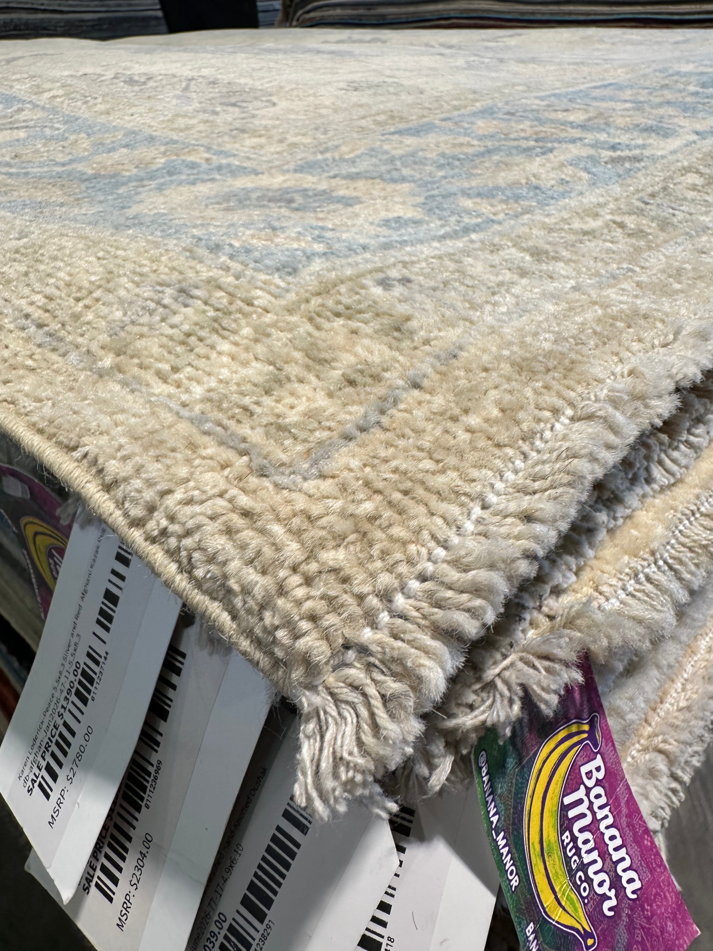 Christine Atkins 5.3x8 Afghani Whitewashed Oushak