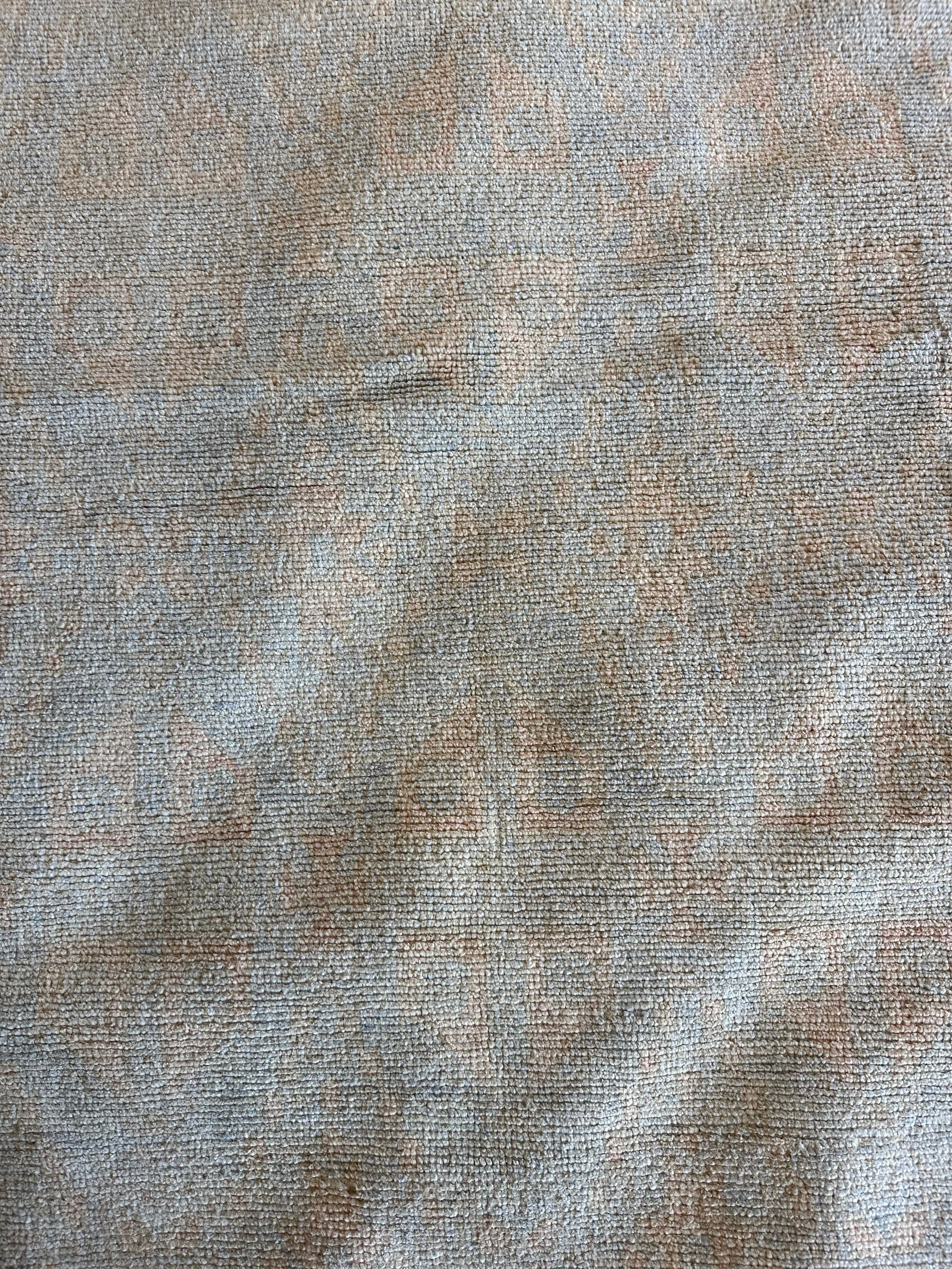 Diane 8.10x12.3 Light Blue Whitewashed Afghani Oushak Rug