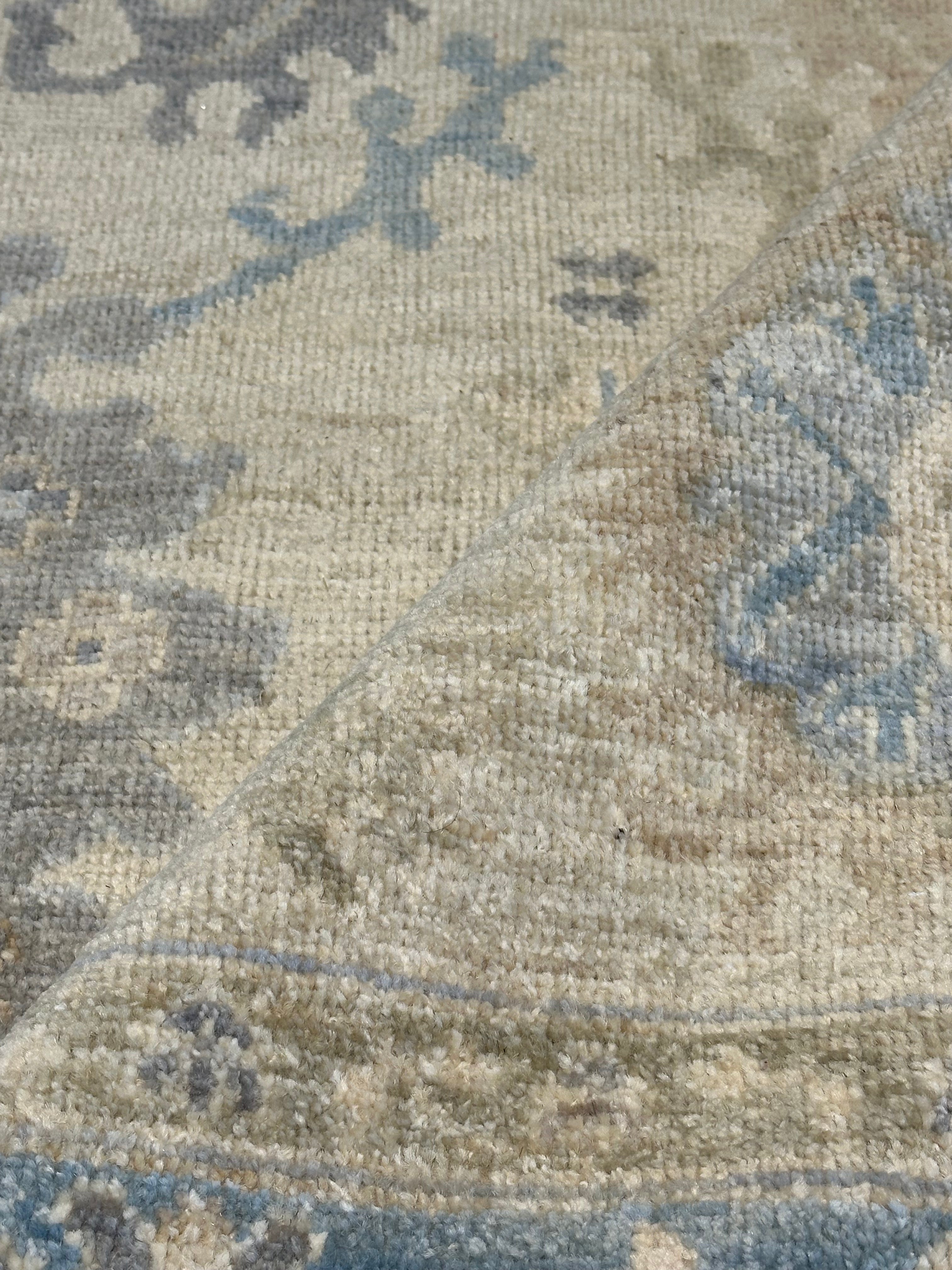 Christine Atkins 5.3x8 Afghani Whitewashed Oushak