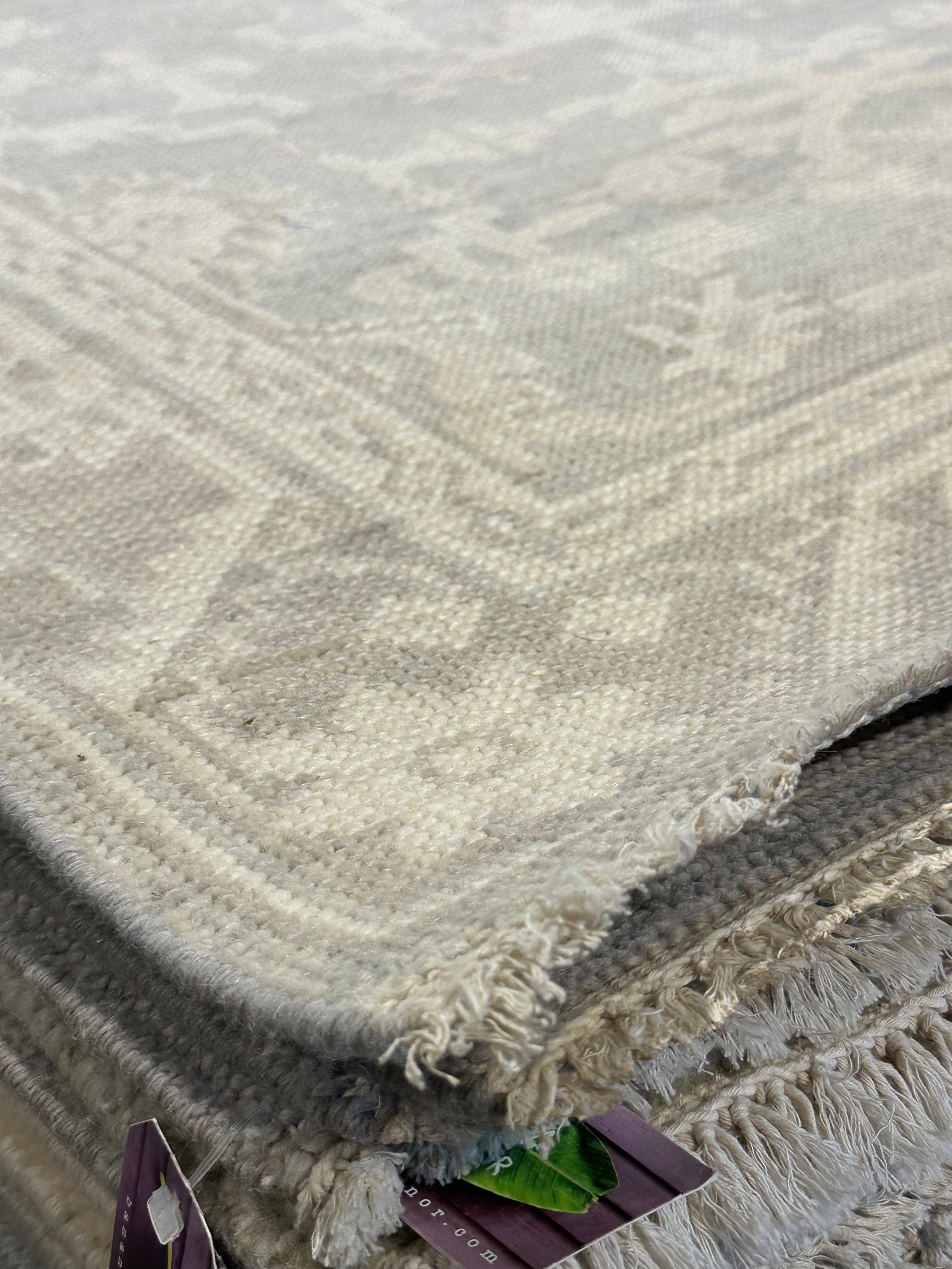 Imelda 4x6 Grey & Silver Oushak
