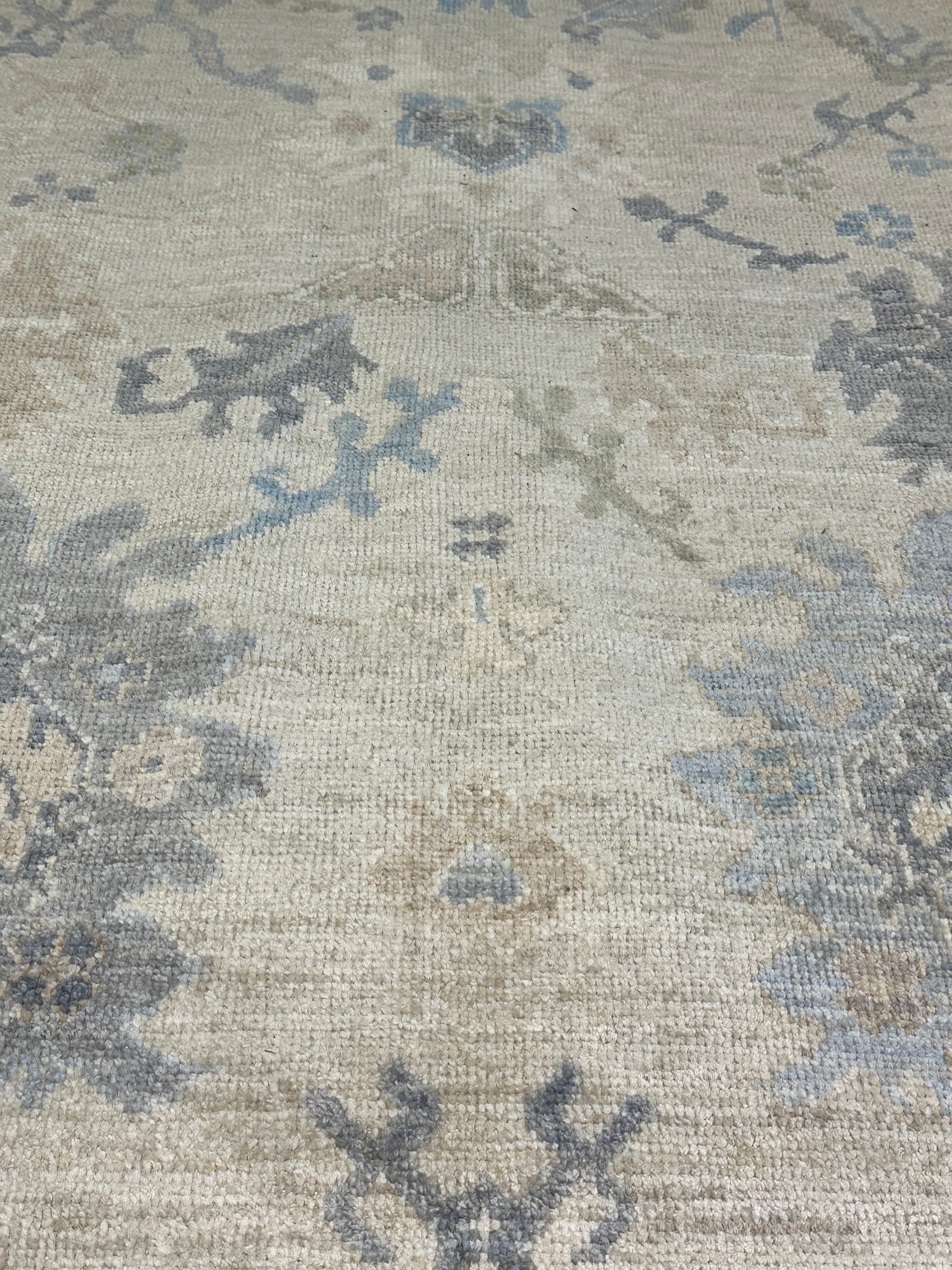 Christine Atkins 5.3x8 Afghani Whitewashed Oushak