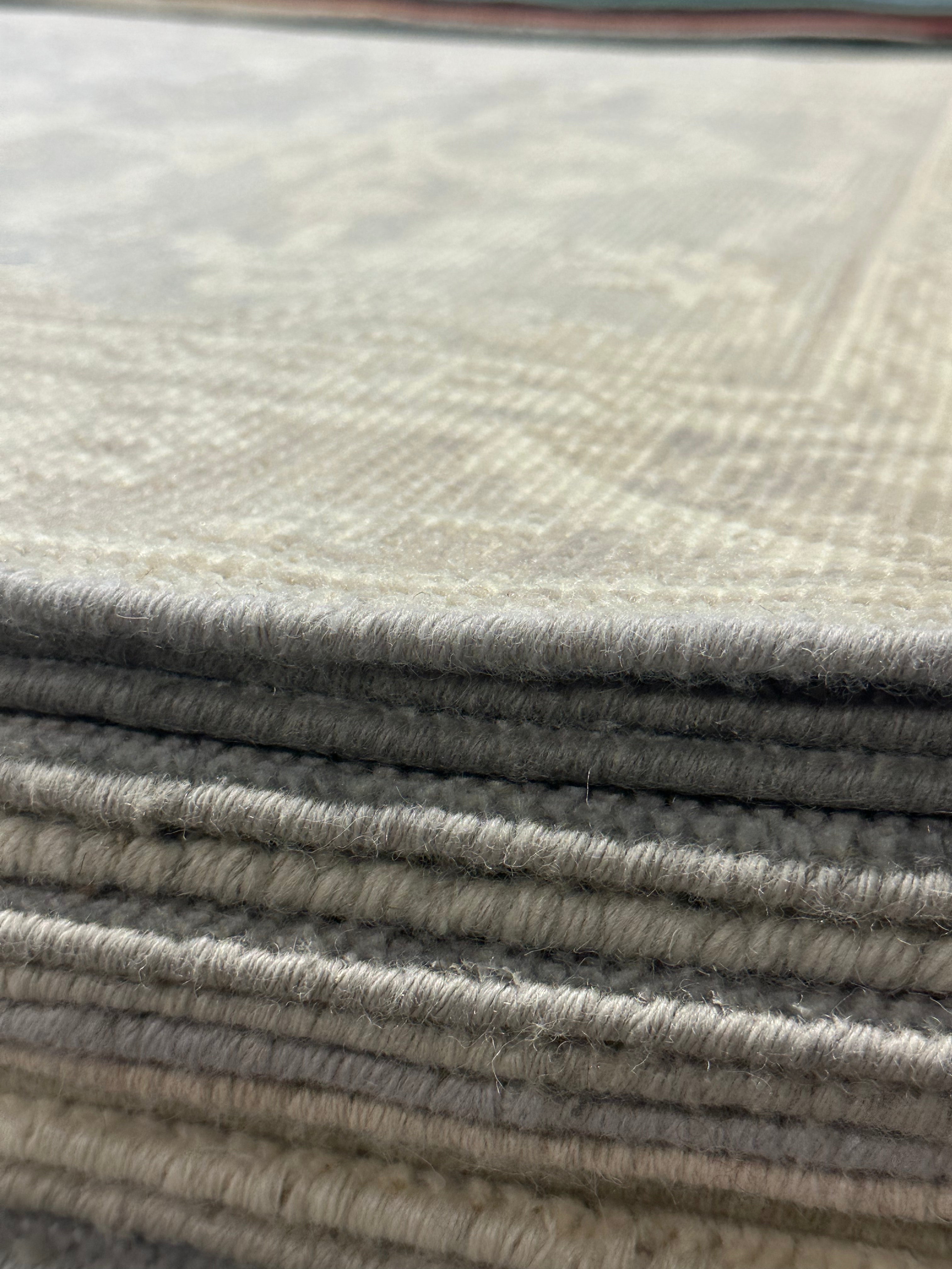 Imelda 4x6 Grey & Silver Oushak