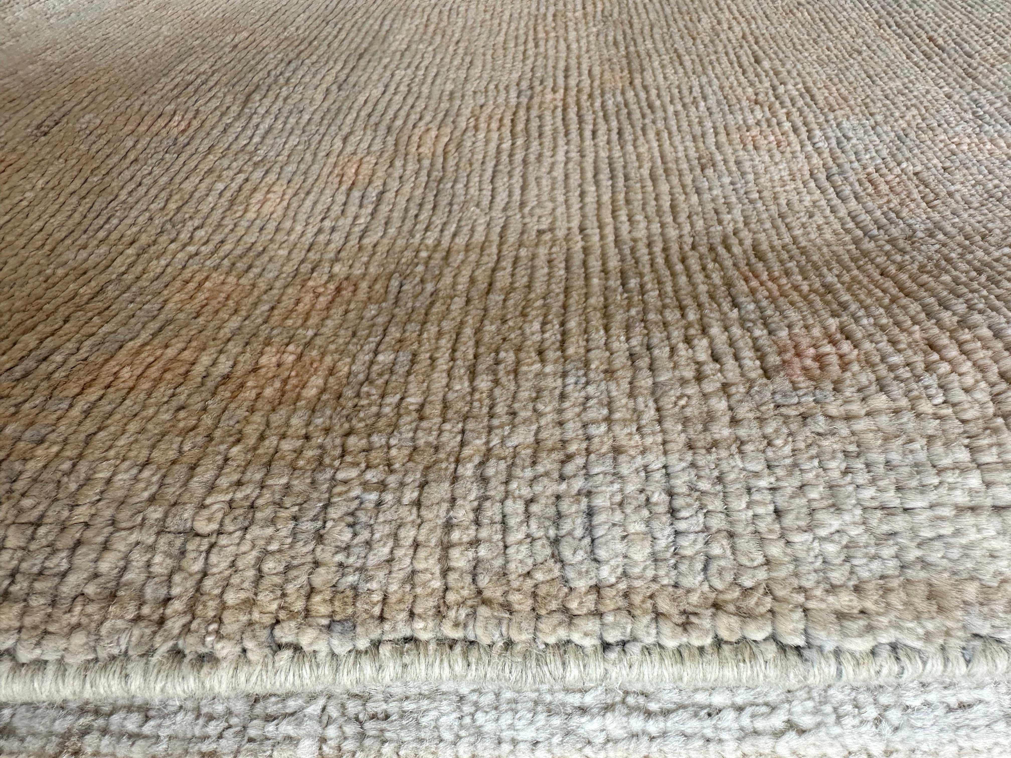 Diane 8.10x12.3 Light Blue Whitewashed Afghani Oushak Rug