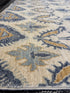 Aimee Mullins 9.10x14.2 Ikat Blue and Yellow Rug