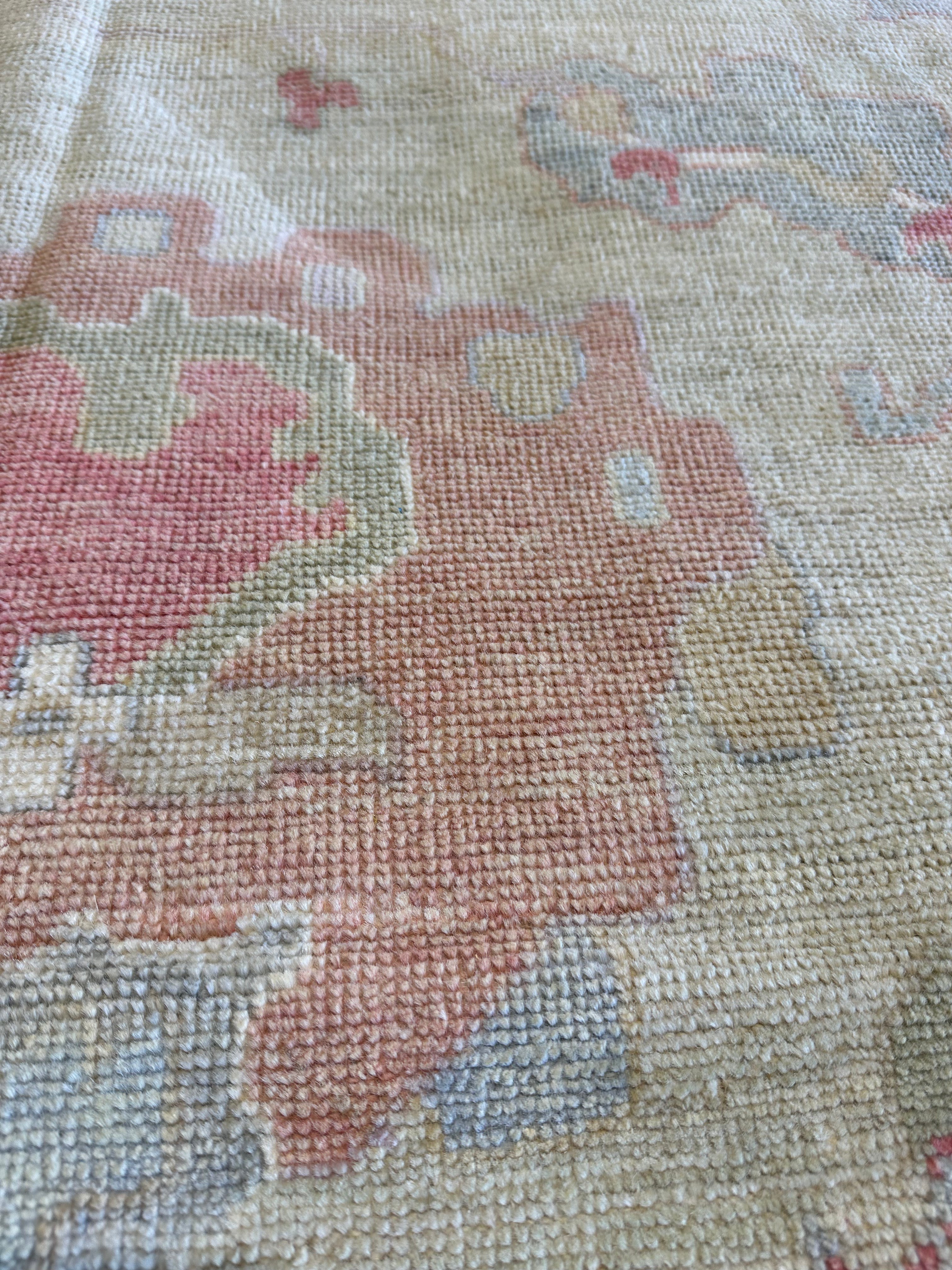 Courtney Mitchell 9.2x11.9 Colorful Whitewashed Afghani Oushak Rug