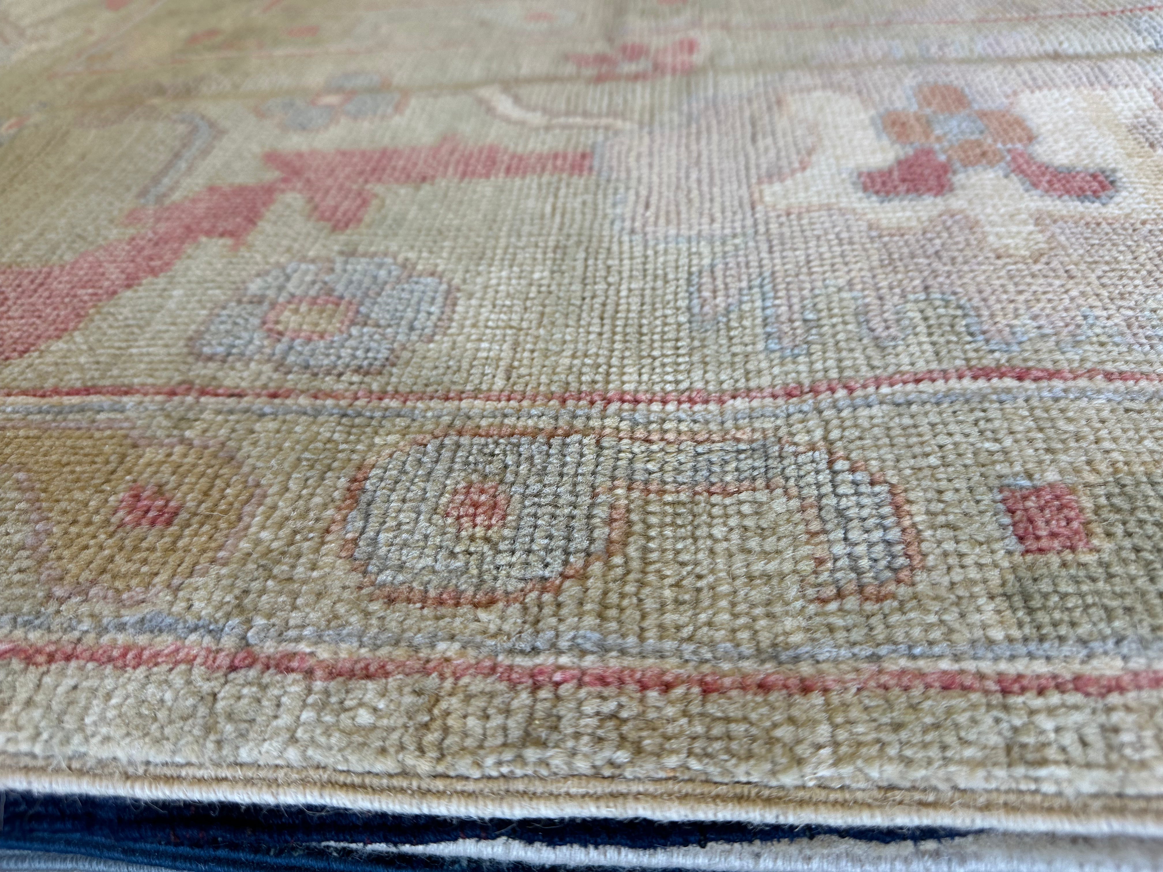 Courtney Mitchell 9.2x11.9 Colorful Whitewashed Afghani Oushak Rug