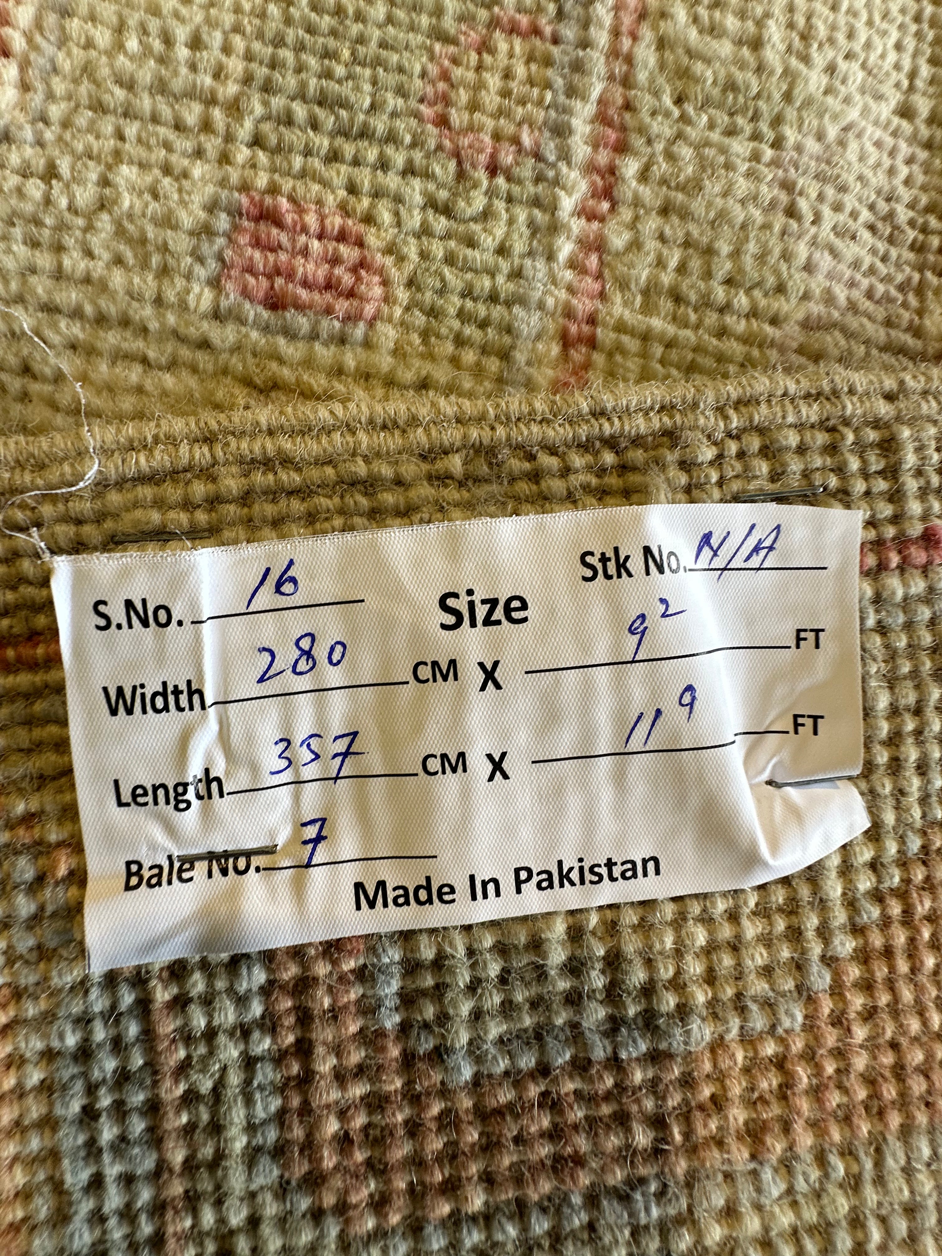 Courtney Mitchell 9.2x11.9 Colorful Whitewashed Afghani Oushak Rug