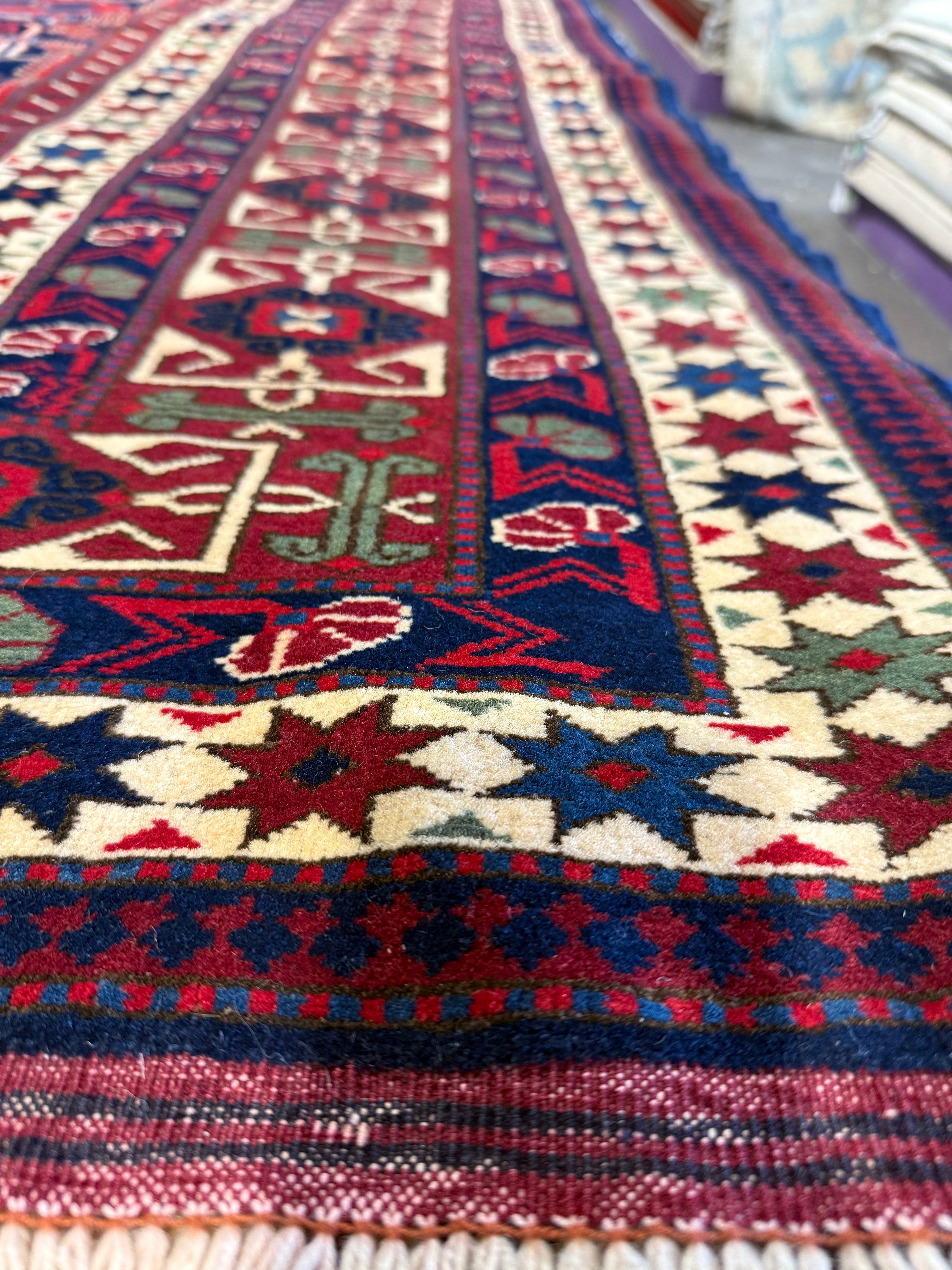 Terry Ives 9.5x12.2 Fine Turkoman Red Rug