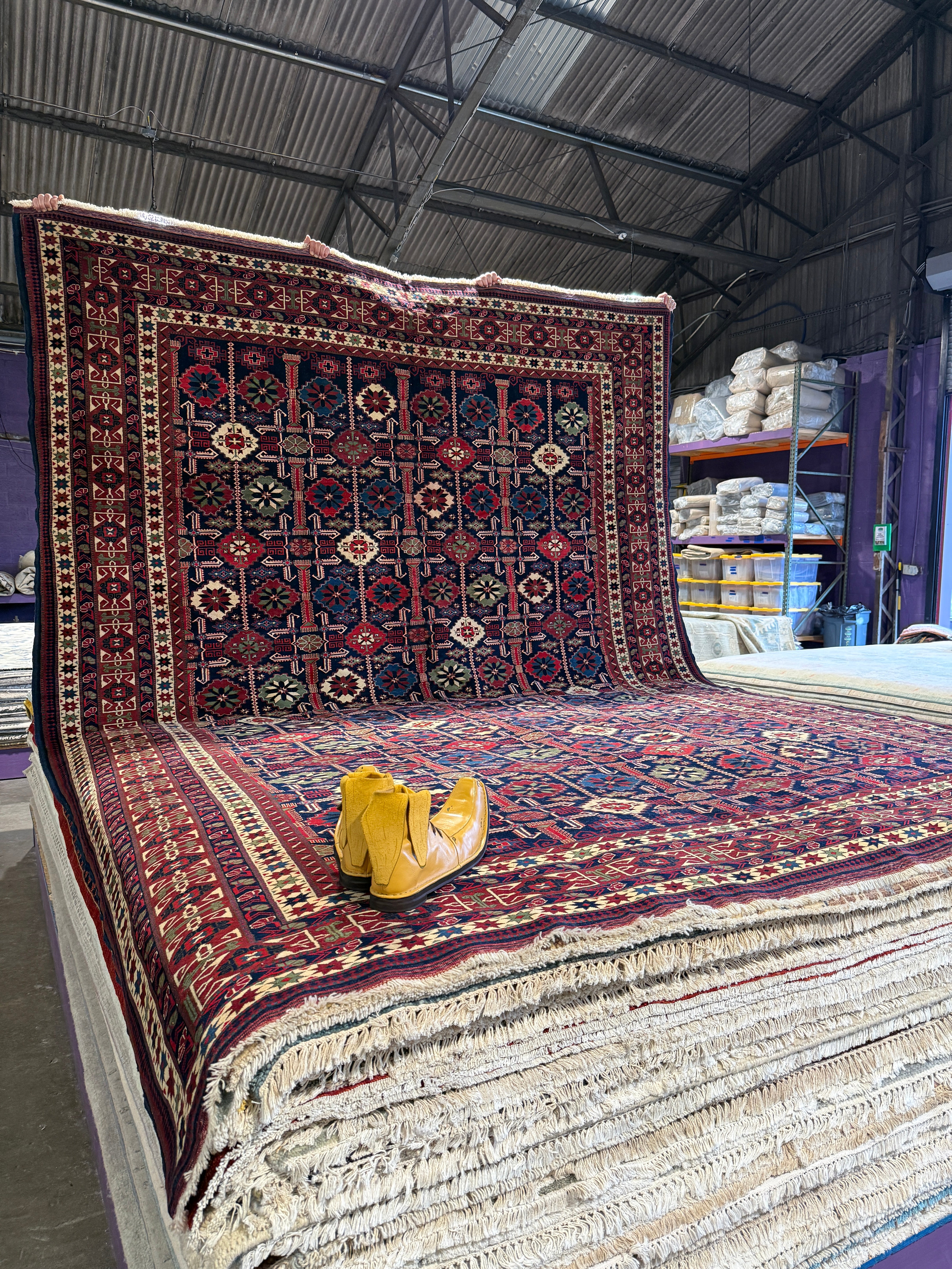 Terry Ives 9.5x12.2 Fine Turkoman Red Rug