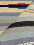 Craig DiGregorio 4x6 Striped Handwoven Durrie Rug