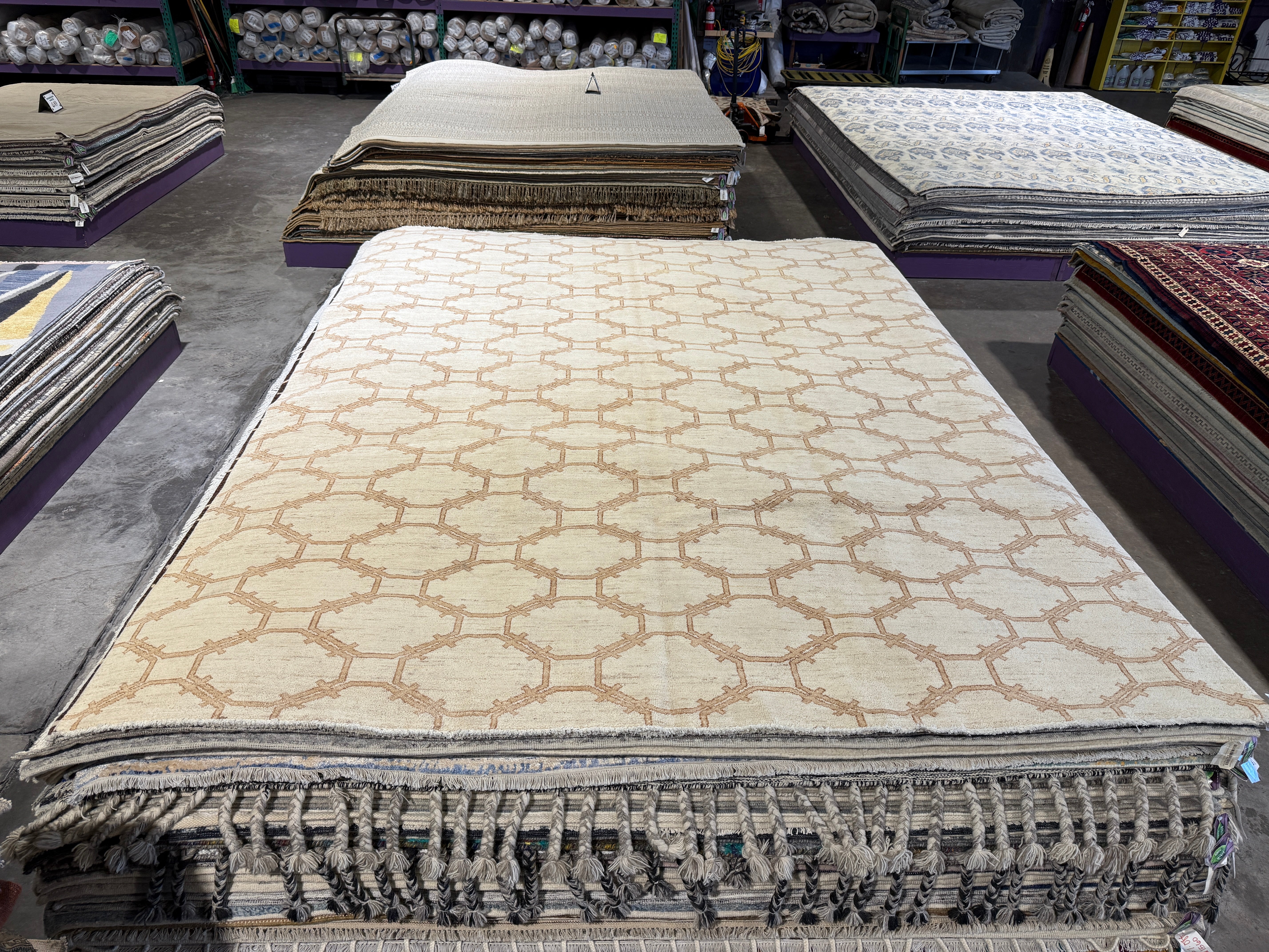 Linnea Berthelsen 8.11x12 Afghani Ston wash Cream Rug