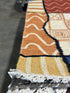 Craig DiGregorio 4x6 Striped Handwoven Durrie Rug