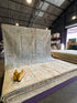 Jaye Falcioni 9.2x11.11 Colorful Whitewashed Afghani Oushak Rug