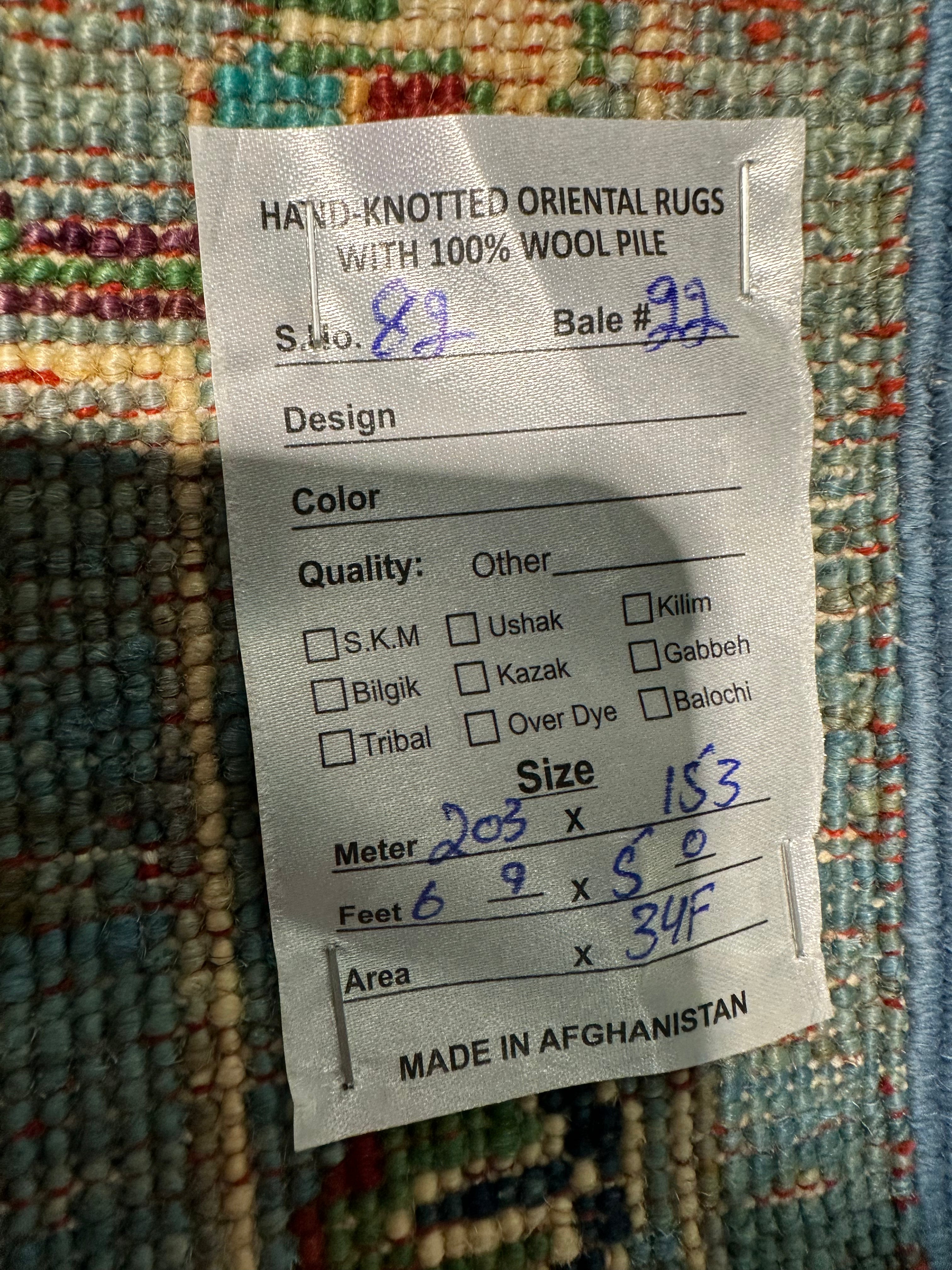 Rebecca Radcliffe 5x6.9 Afghani Sultani
