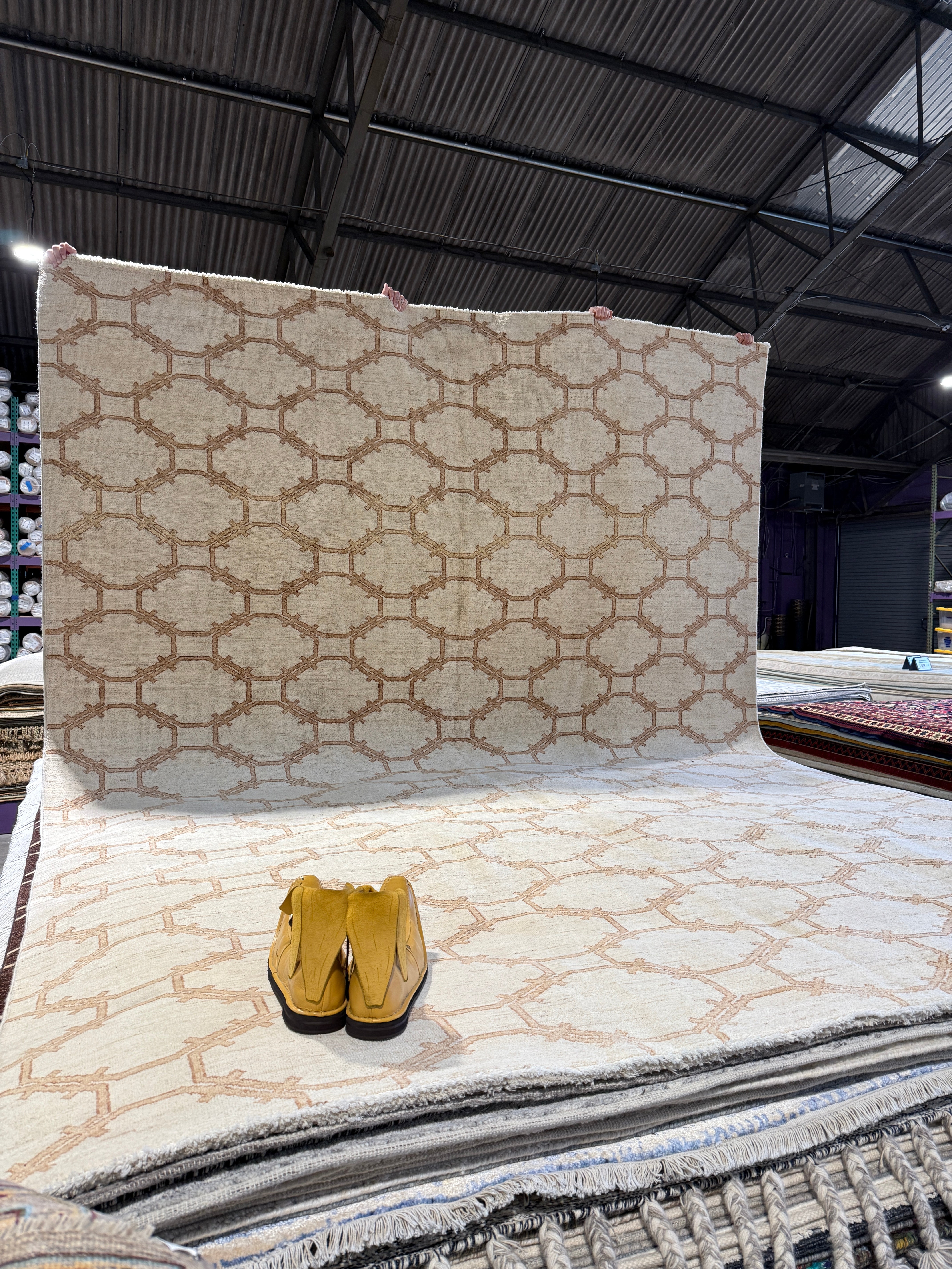 Linnea Berthelsen 8.11x12 Afghani Ston wash Cream Rug