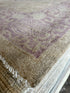 Carolyn Scott 9.10x9.1 Lavender Whitewashed Afghani Oushak Rug