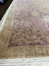 Carolyn Scott 9.10x9.1 Lavender Whitewashed Afghani Oushak Rug