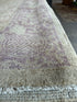 Carolyn Scott 9.10x9.1 Lavender Whitewashed Afghani Oushak Rug