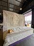 Carolyn Scott 9.10x9.1 Lavender Whitewashed Afghani Oushak Rug
