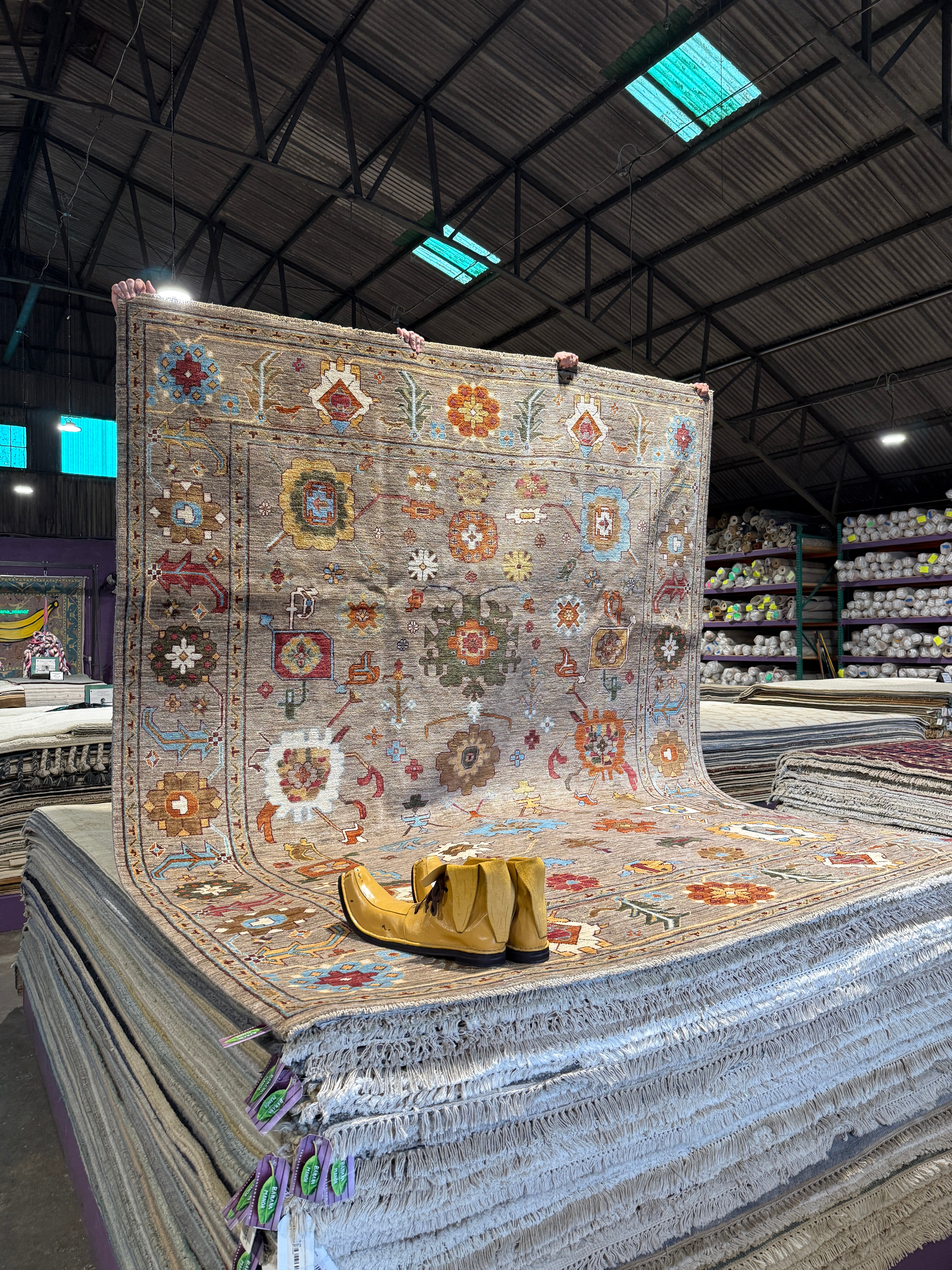 Kali Prasad 7.10x9.11 Afghani Kazak Grey Rug