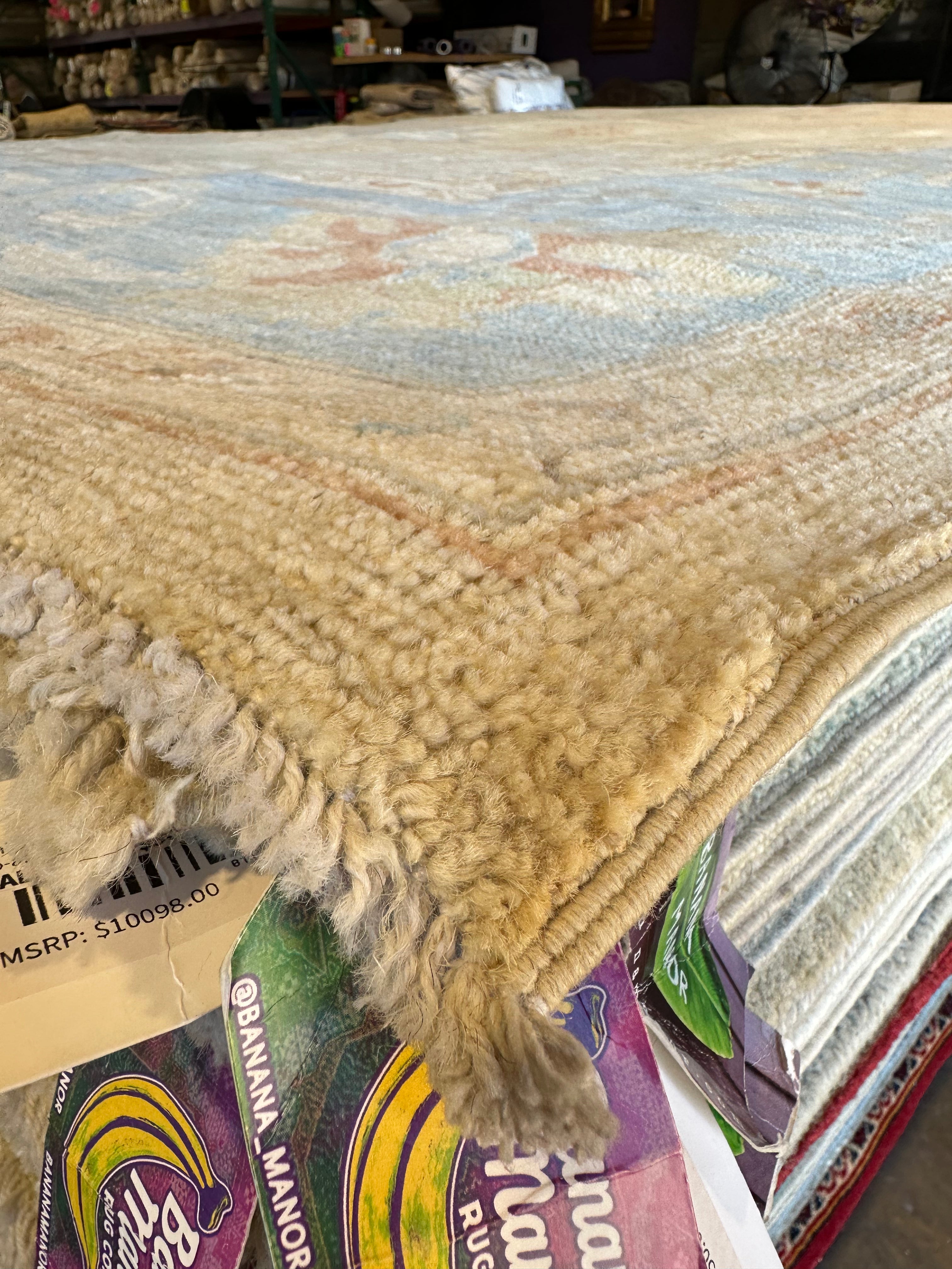 Collette Nunes 9.9x13.9 Afghani Whitewashed Oushak