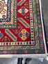 Francesca Reale 8.10x12 Afghani Kazak Red Rug