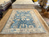 Ruby King 6.2x9.1 Blue Afghani Whitewashed Oushak