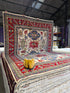 Francesca Reale 8.10x12 Afghani Kazak Red Rug