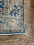 Ruby King 6.2x9.1 Blue Afghani Whitewashed Oushak