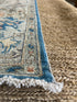 Ruby King 6.2x9.1 Blue Afghani Whitewashed Oushak
