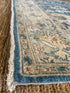 Ruby King 6.2x9.1 Blue Afghani Whitewashed Oushak