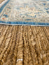 Ruby King 6.2x9.1 Blue Afghani Whitewashed Oushak