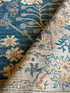 Ruby King 6.2x9.1 Blue Afghani Whitewashed Oushak