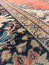 Heather Holloway 8.11x12.4 Iranian Antique Persian Sarapi Orange Rug