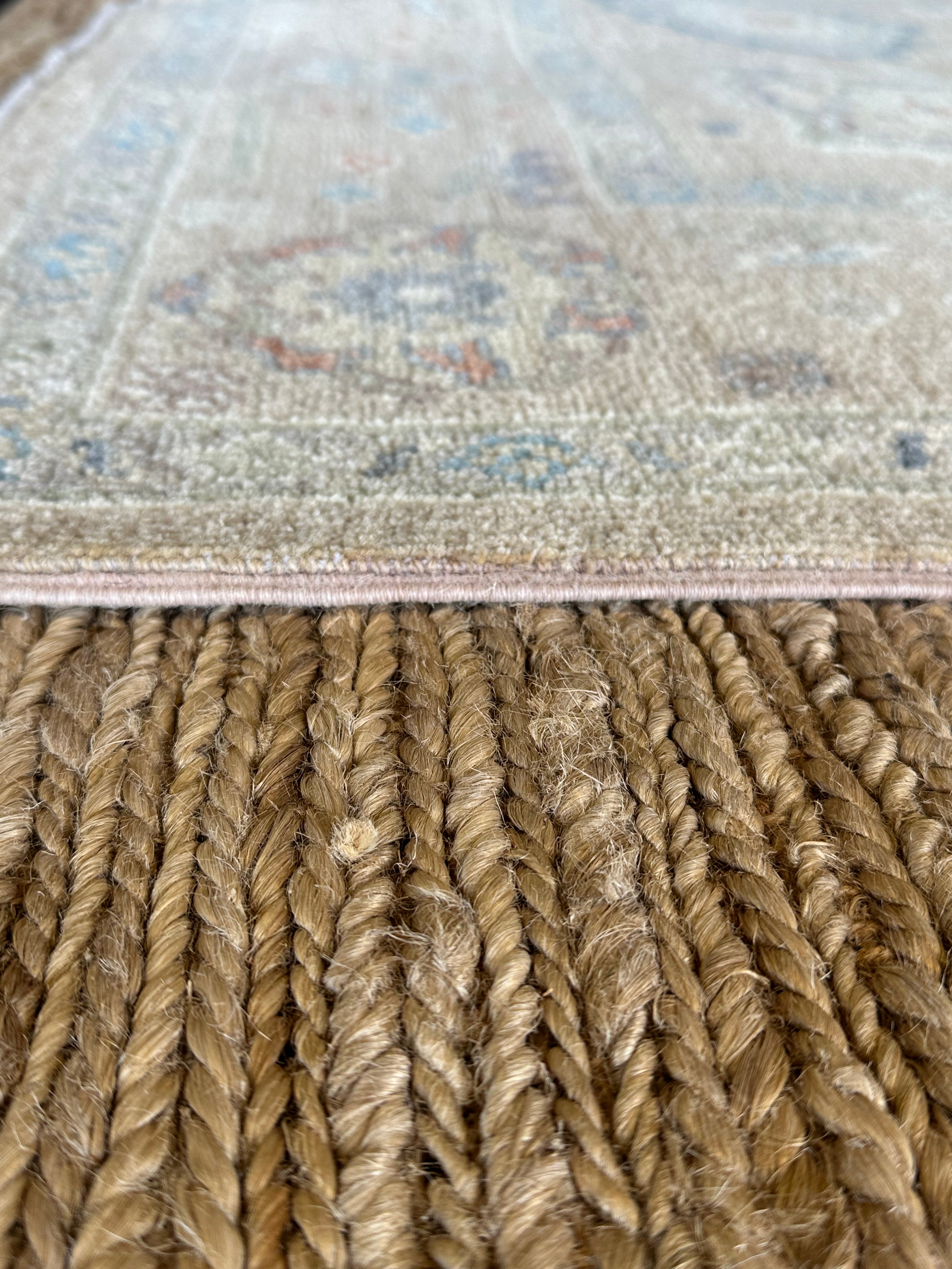 Samara Gonzalez 5.2x7.10 Light Brown Afghani Whitewashed Oushak