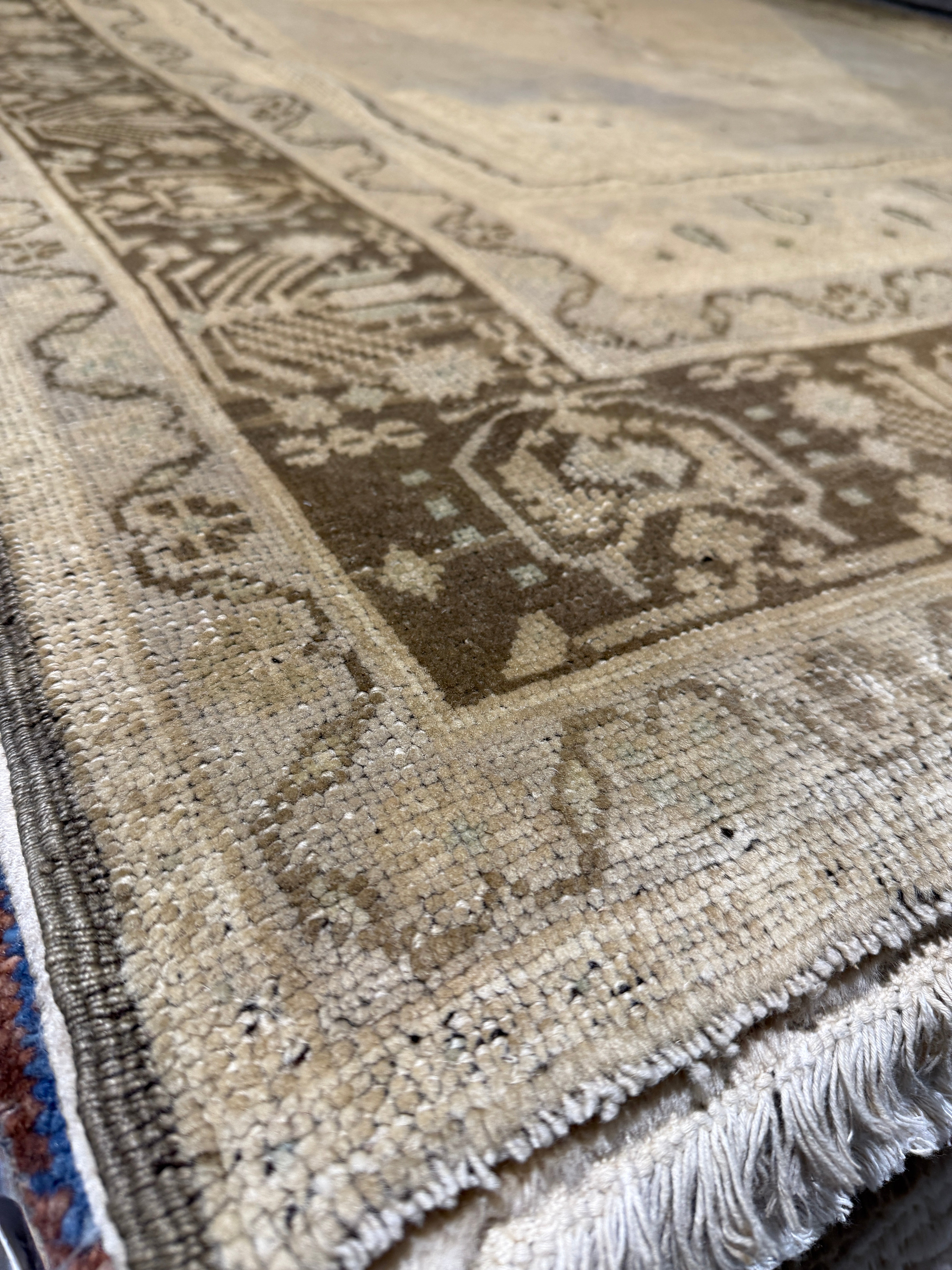 Amy Seimetz 6.2x10.2 Turkish Oushak Brown Rug