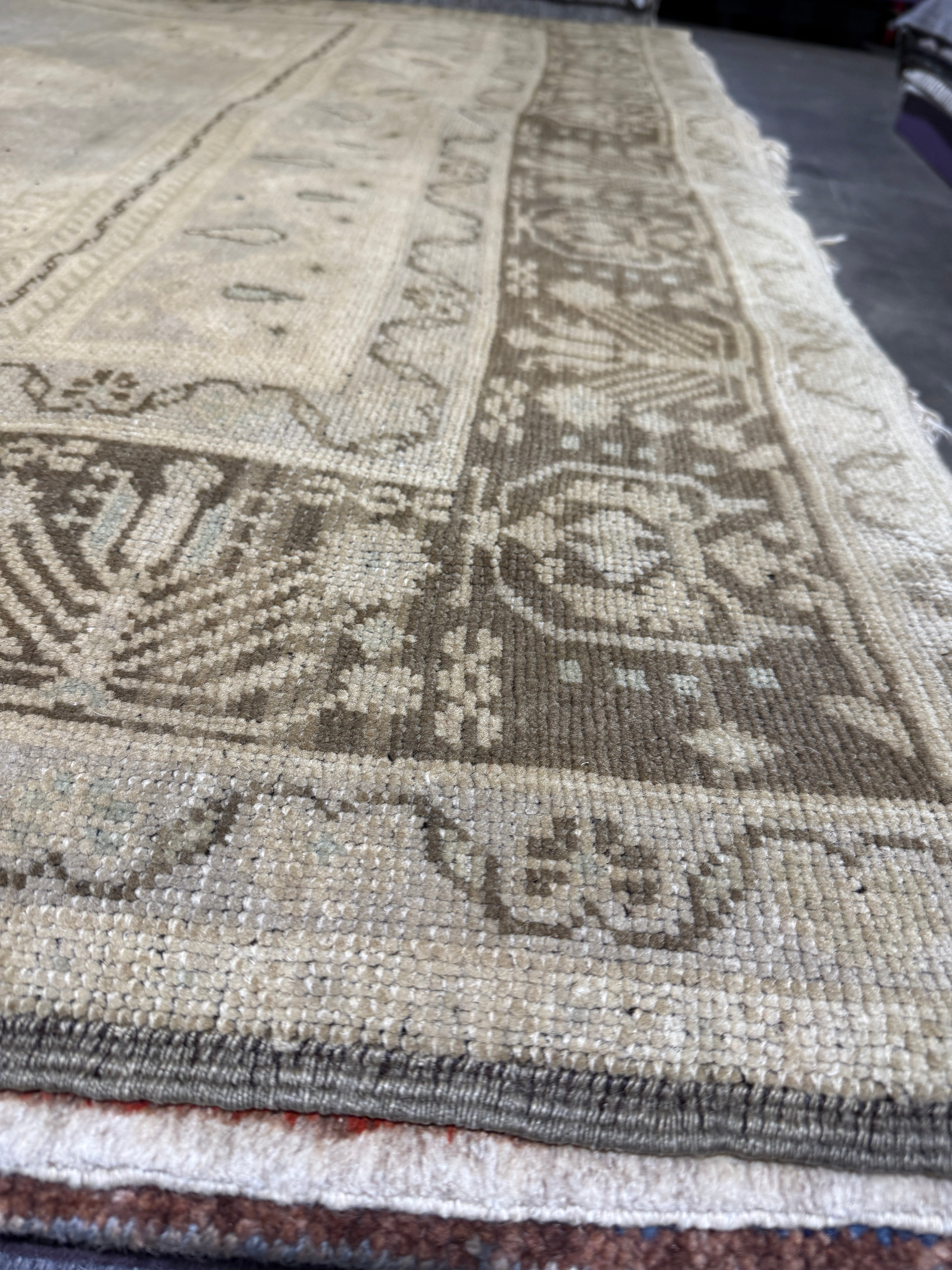 Amy Seimetz 6.2x10.2 Turkish Oushak Brown Rug