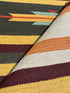Michael Hitchcock 4x6 Striped Handwoven Durrie Rug (Multiple Colors)