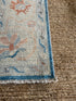 Noga Blume 6.1x9 Blue Afghani Whitewashed Oushak