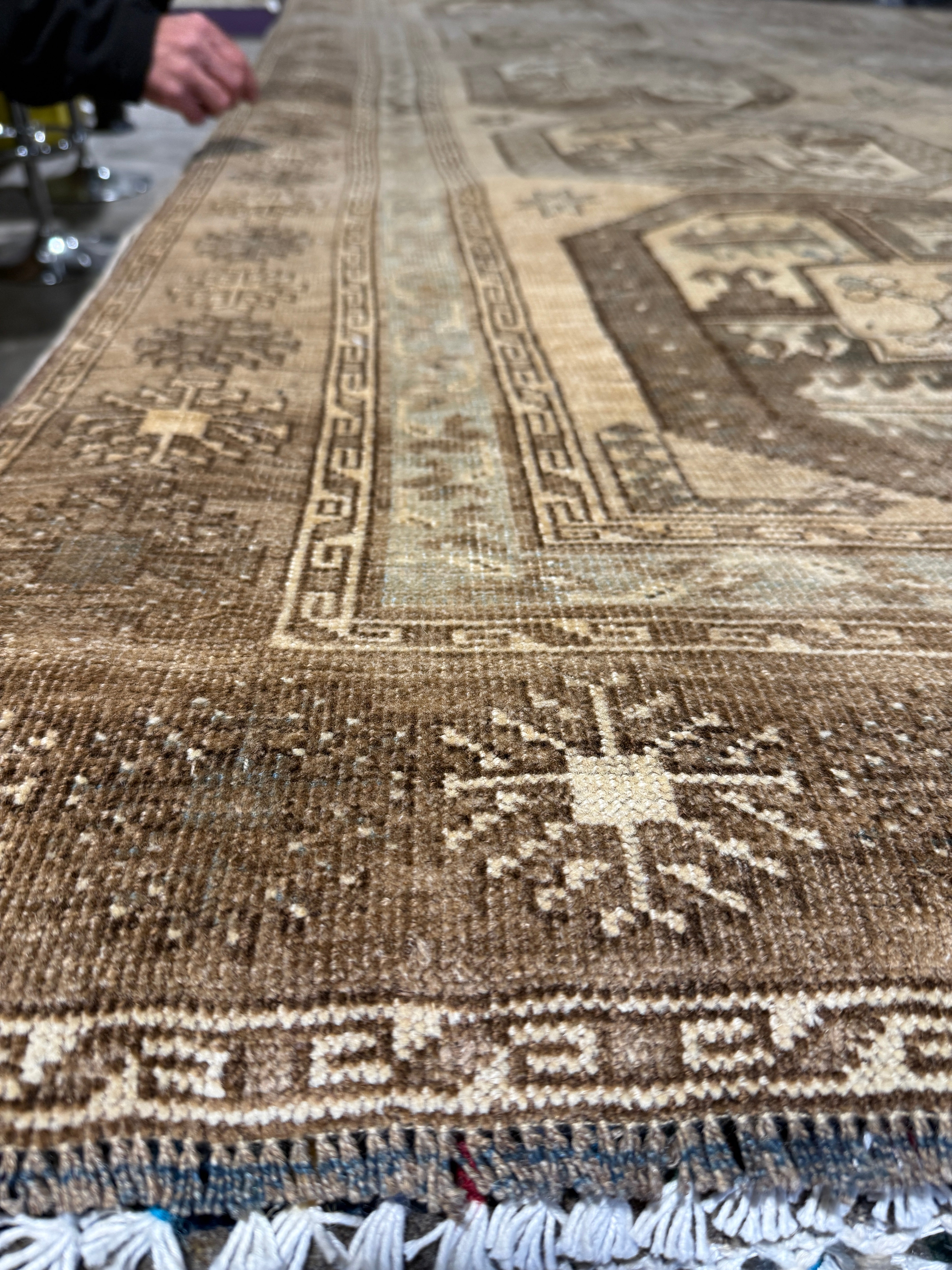 Becky Ives 7.4x12.4 Turkish Oushak Brown Rug