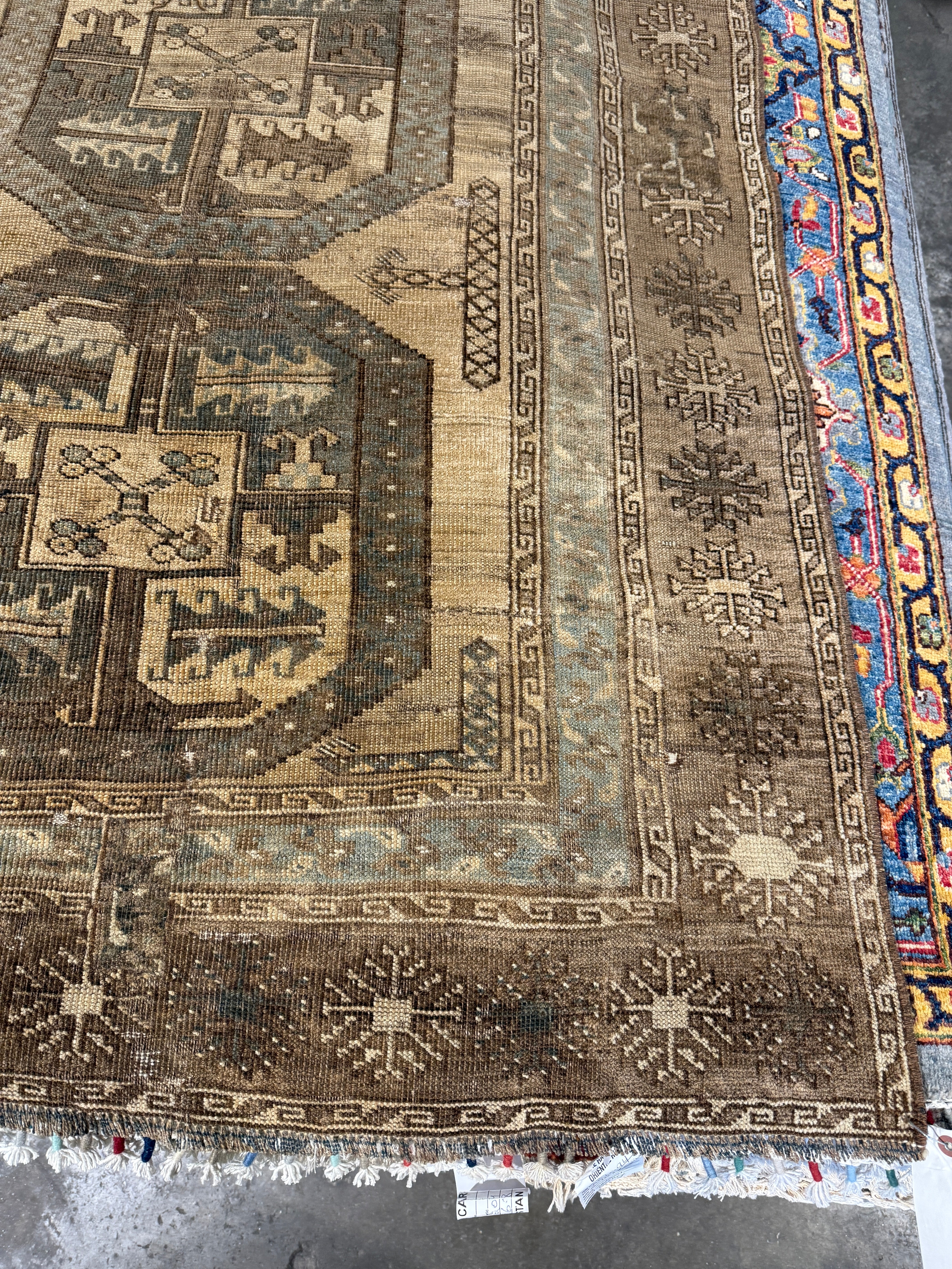 Becky Ives 7.4x12.4 Turkish Oushak Brown Rug