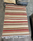 Michael Hitchcock 4x6 Striped Handwoven Durrie Rug (Multiple Colors)
