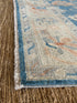 Noga Blume 6.1x9 Blue Afghani Whitewashed Oushak