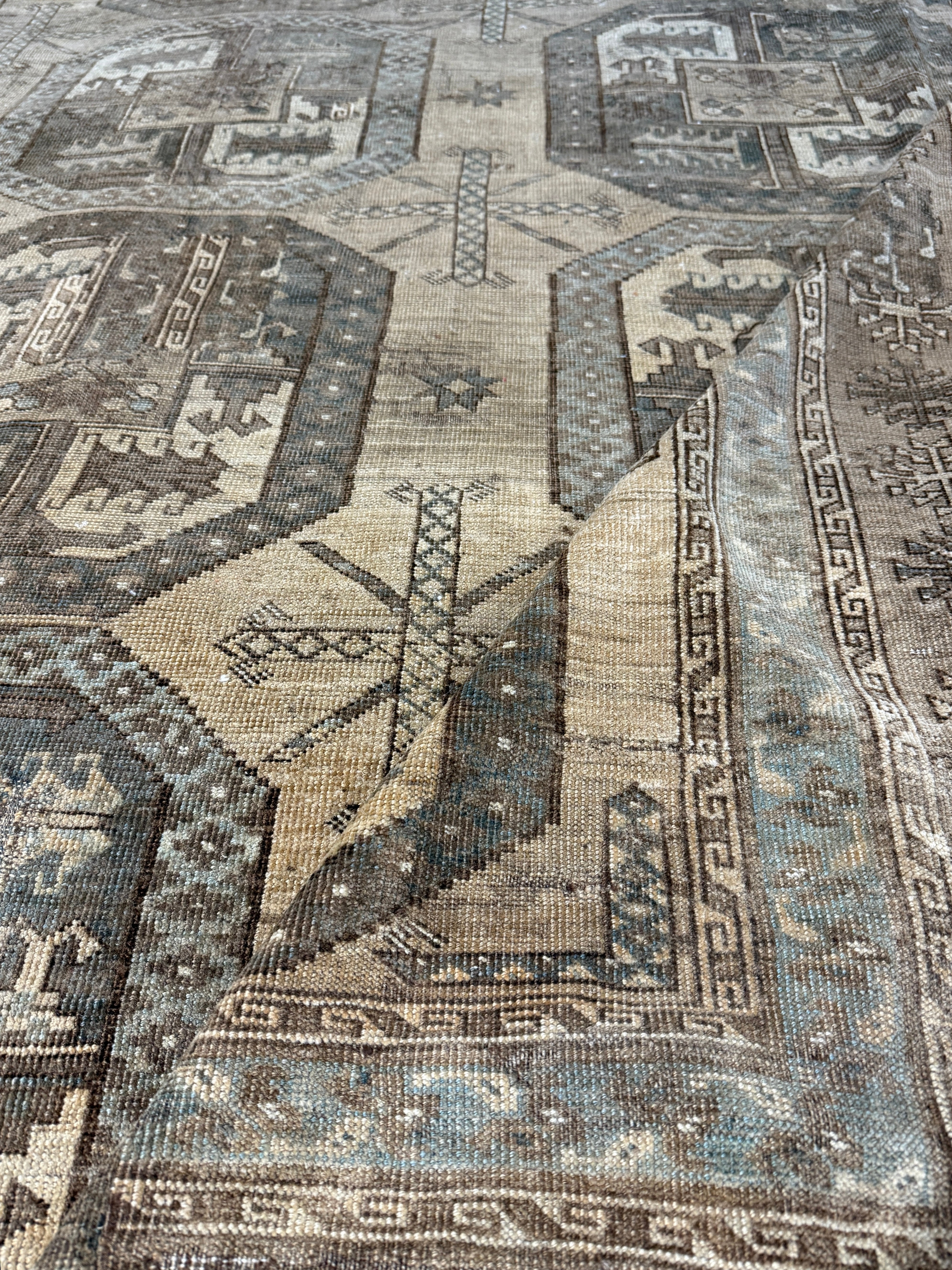 Becky Ives 7.4x12.4 Turkish Oushak Brown Rug