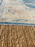 Noga Blume 6.1x9 Blue Afghani Whitewashed Oushak